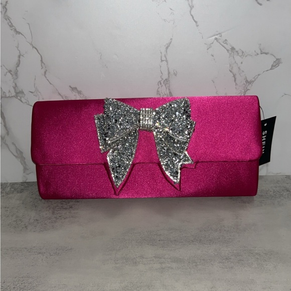 NWT Shein Elegant Crystal Rhinestone Clutch - Picture 5 of 8